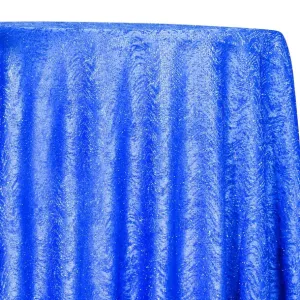 1pc - Twinkle Tensil Table Linen 134" Round - Royal