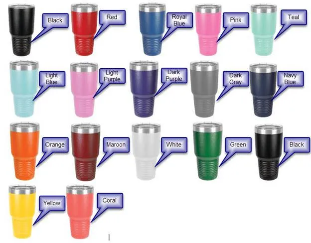 30oz US Army Tumbler Design with 1 Name