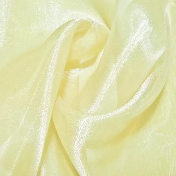 6pcs - Crystal Organza Table Linen 85"x85" Square - Banana 202