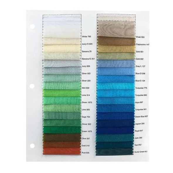 6pcs - Crystal Organza Table Linen 85"x85" Square - Banana 202