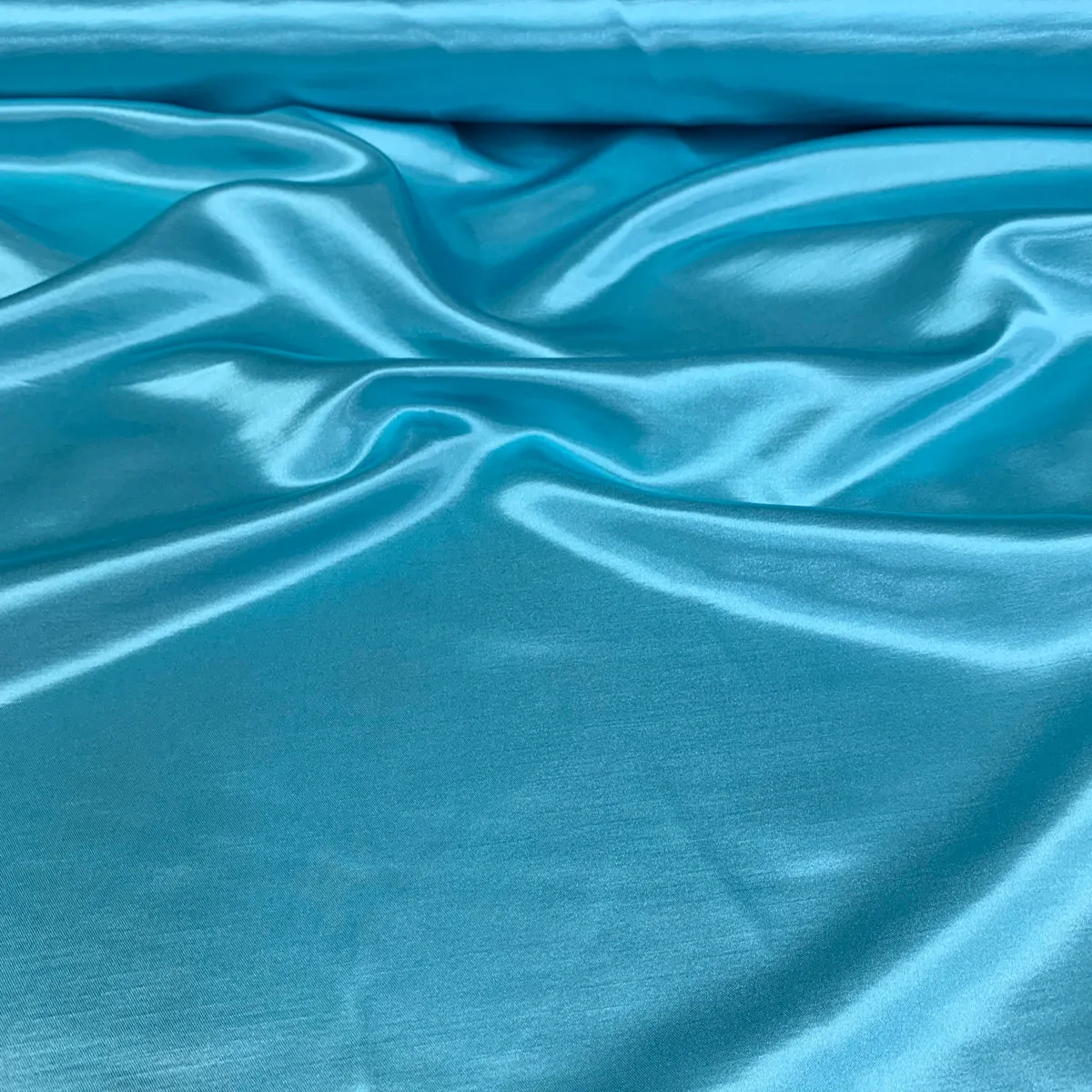 6pcs - Shantung Satin (Reversible) Table Runner 14"x108" - Aqua