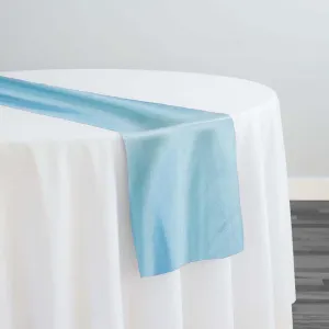 6pcs - Shantung Satin (Reversible) Table Runner 14"x108" - Aqua