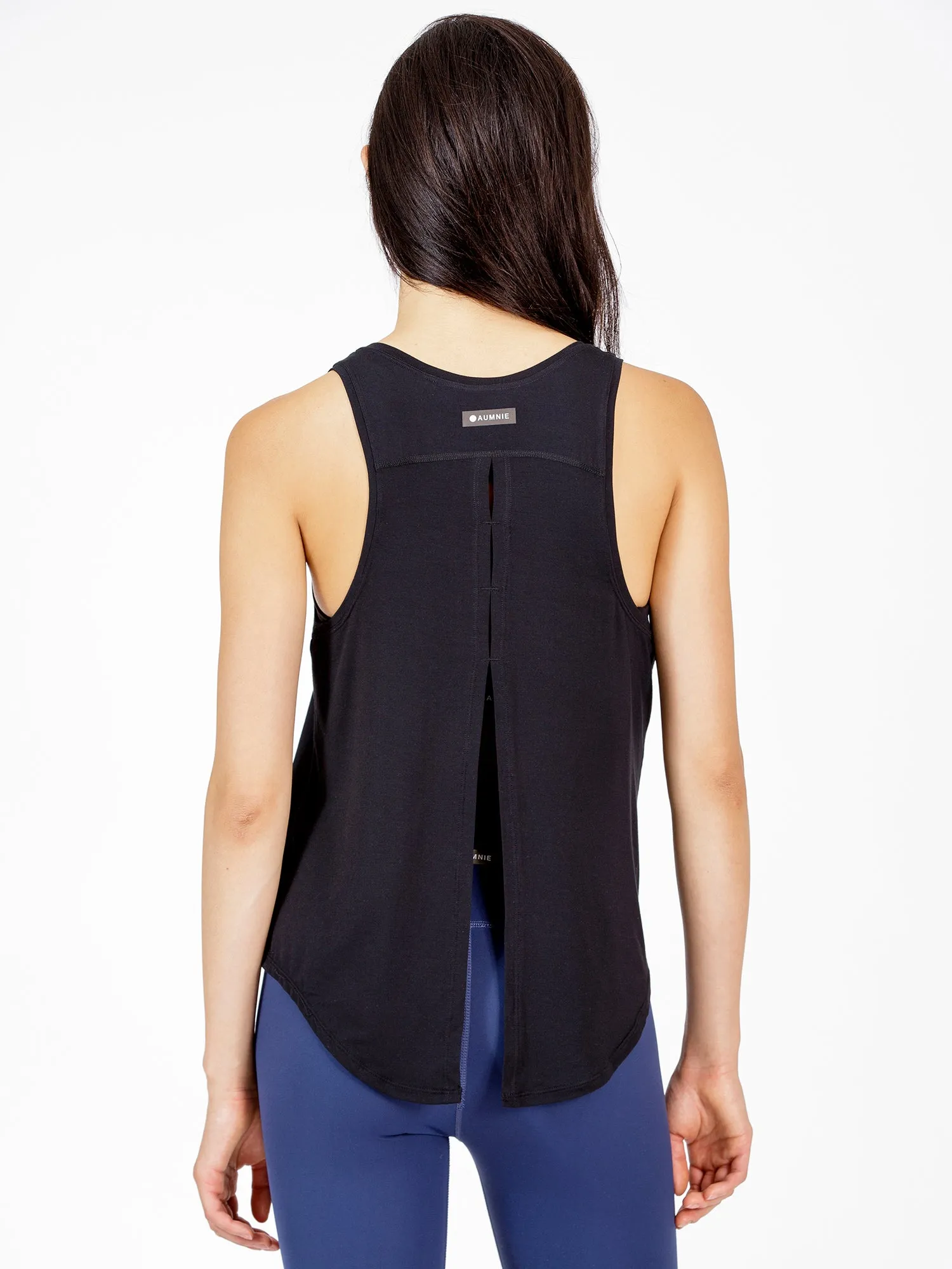 BACK TIE EVERYDAY SINGLET, BLACK