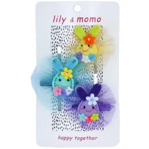 Cottontail Trio Hair Clips by Lily   Momo