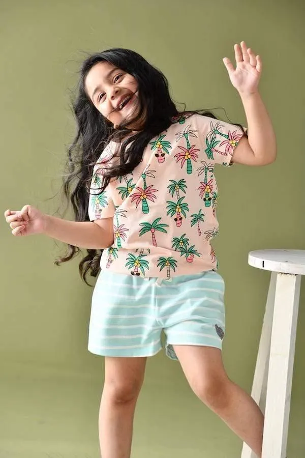 PALM TREE SHORTS SET