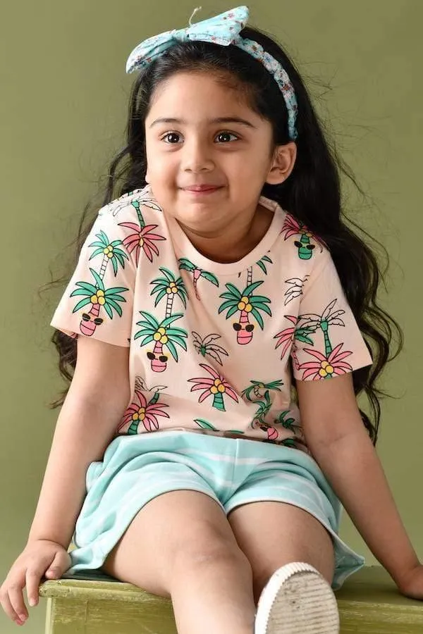 PALM TREE SHORTS SET