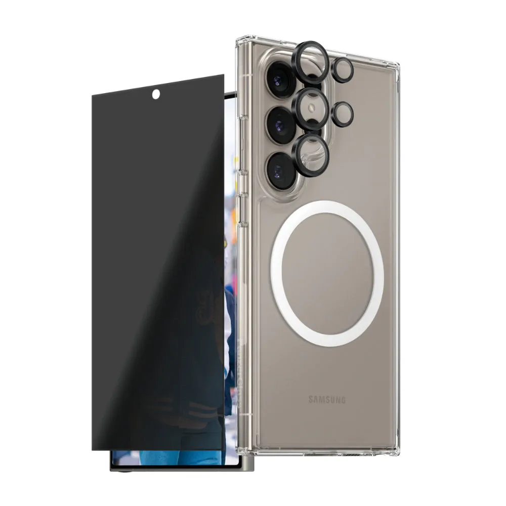 PANZERGLASS Care Samsung S25 Ultra 3-In-1 Bundle Flagship Privacy