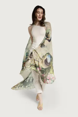 Peacock Garden Scarf