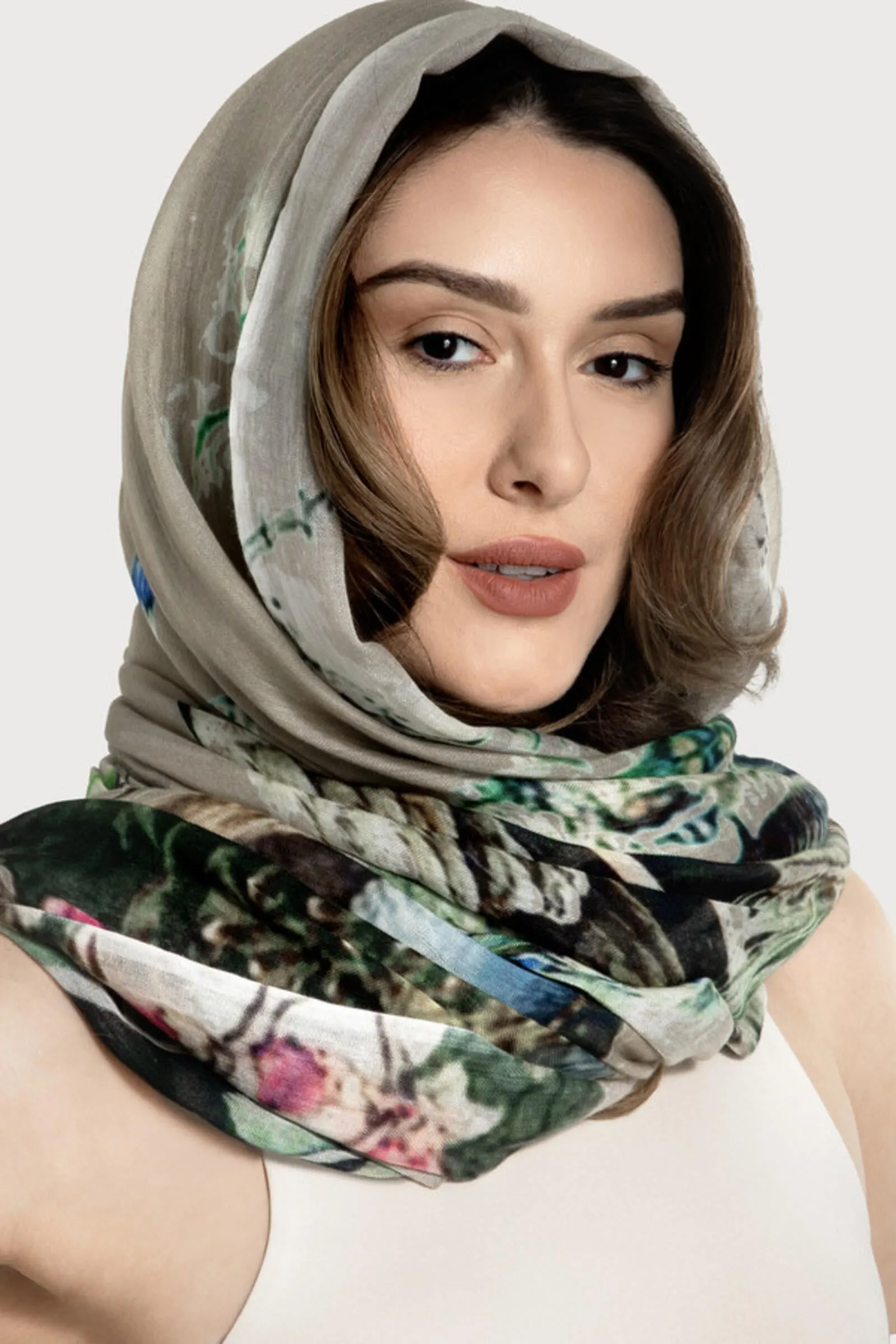 Peacock Garden Scarf