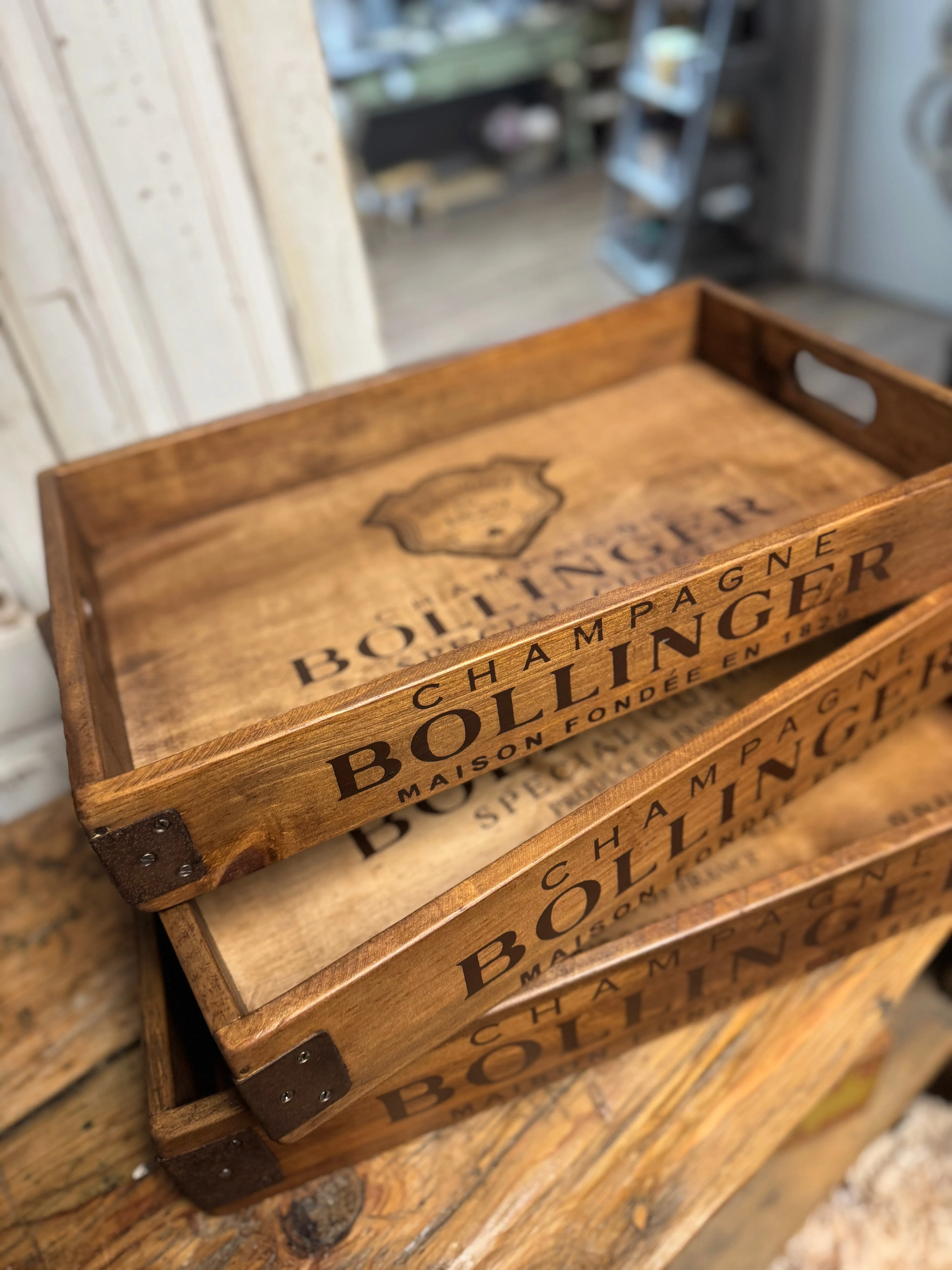Rustic wooden trays - multiple options