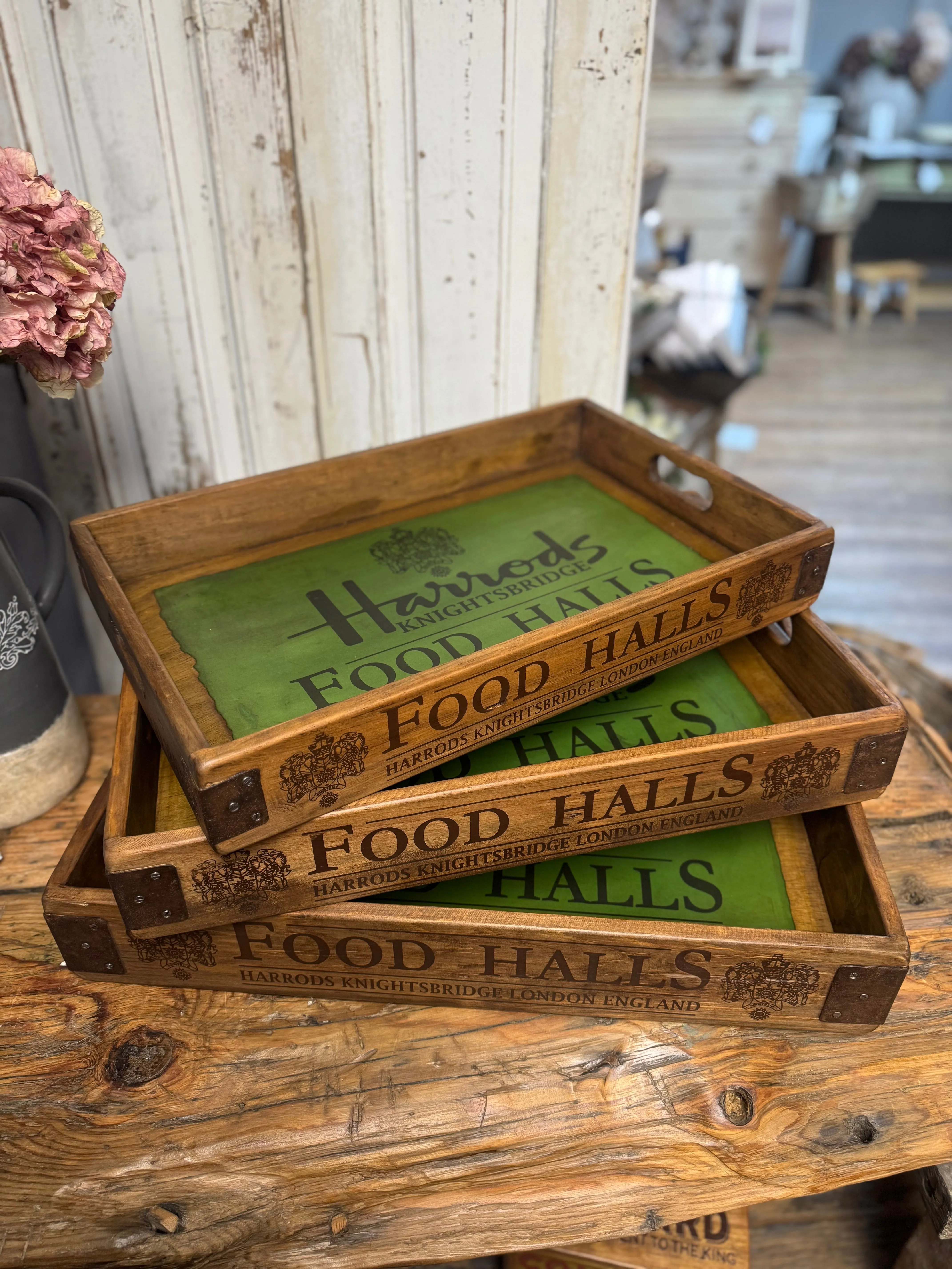 Rustic wooden trays - multiple options