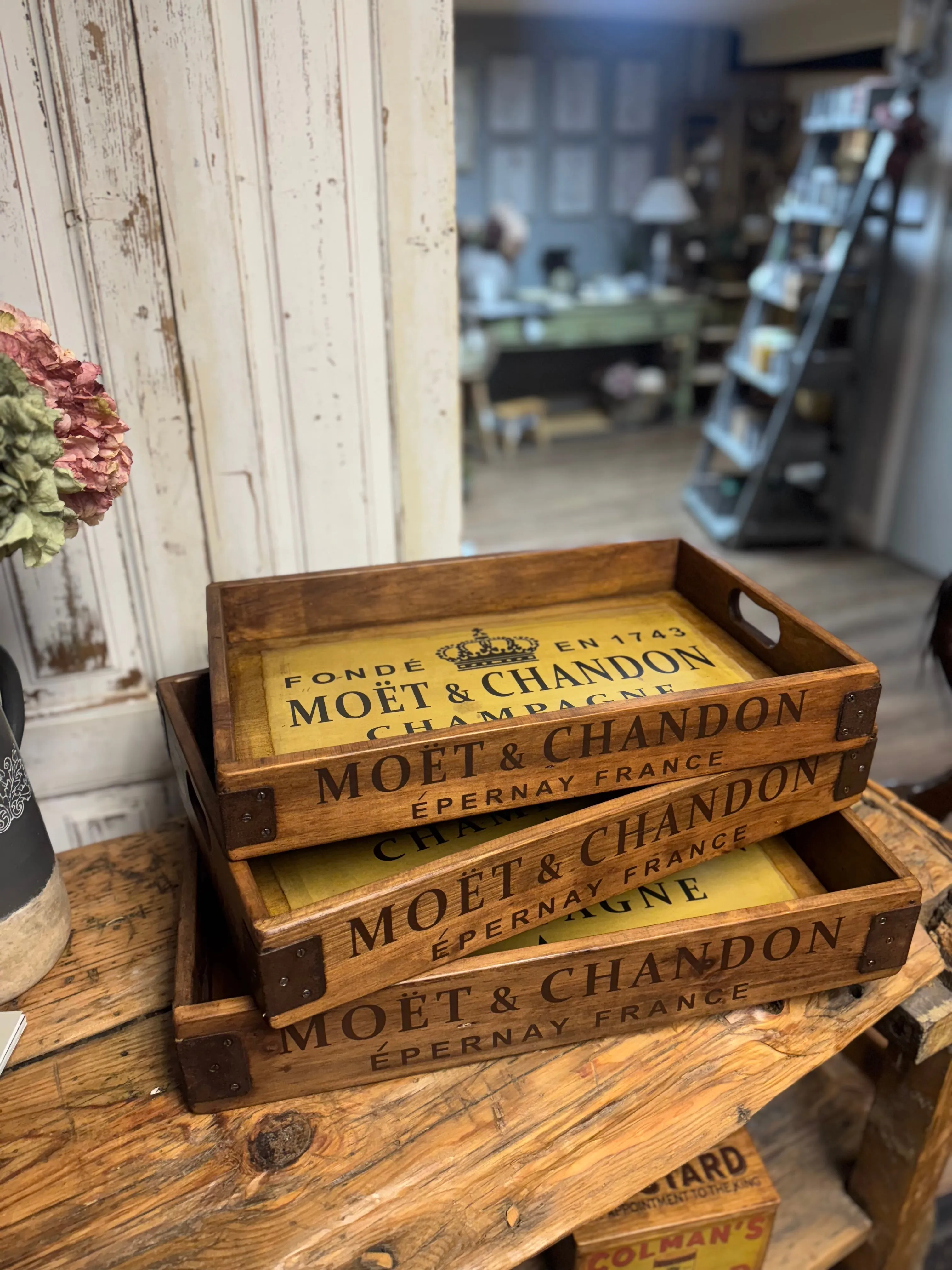 Rustic wooden trays - multiple options