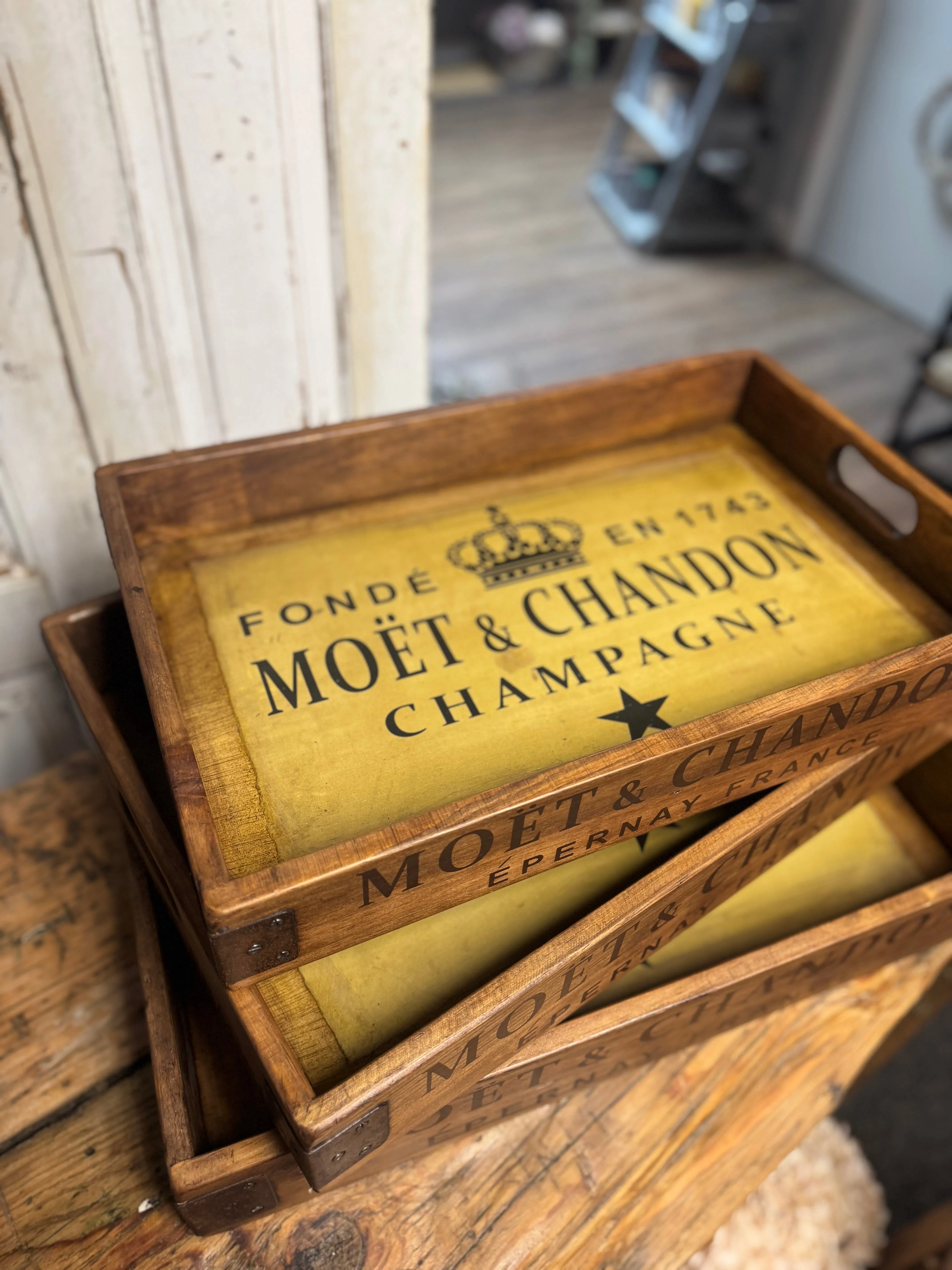 Rustic wooden trays - multiple options
