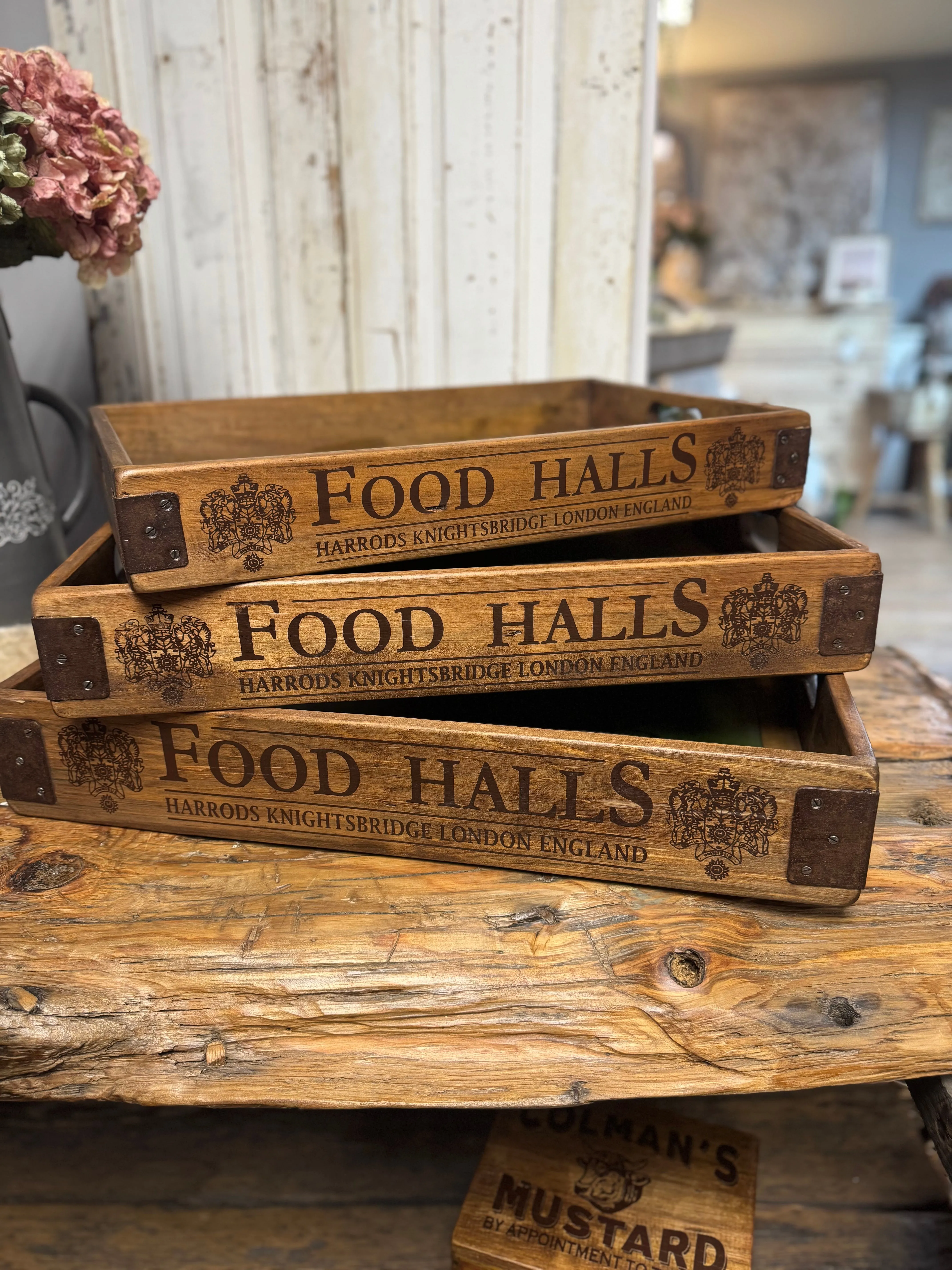 Rustic wooden trays - multiple options