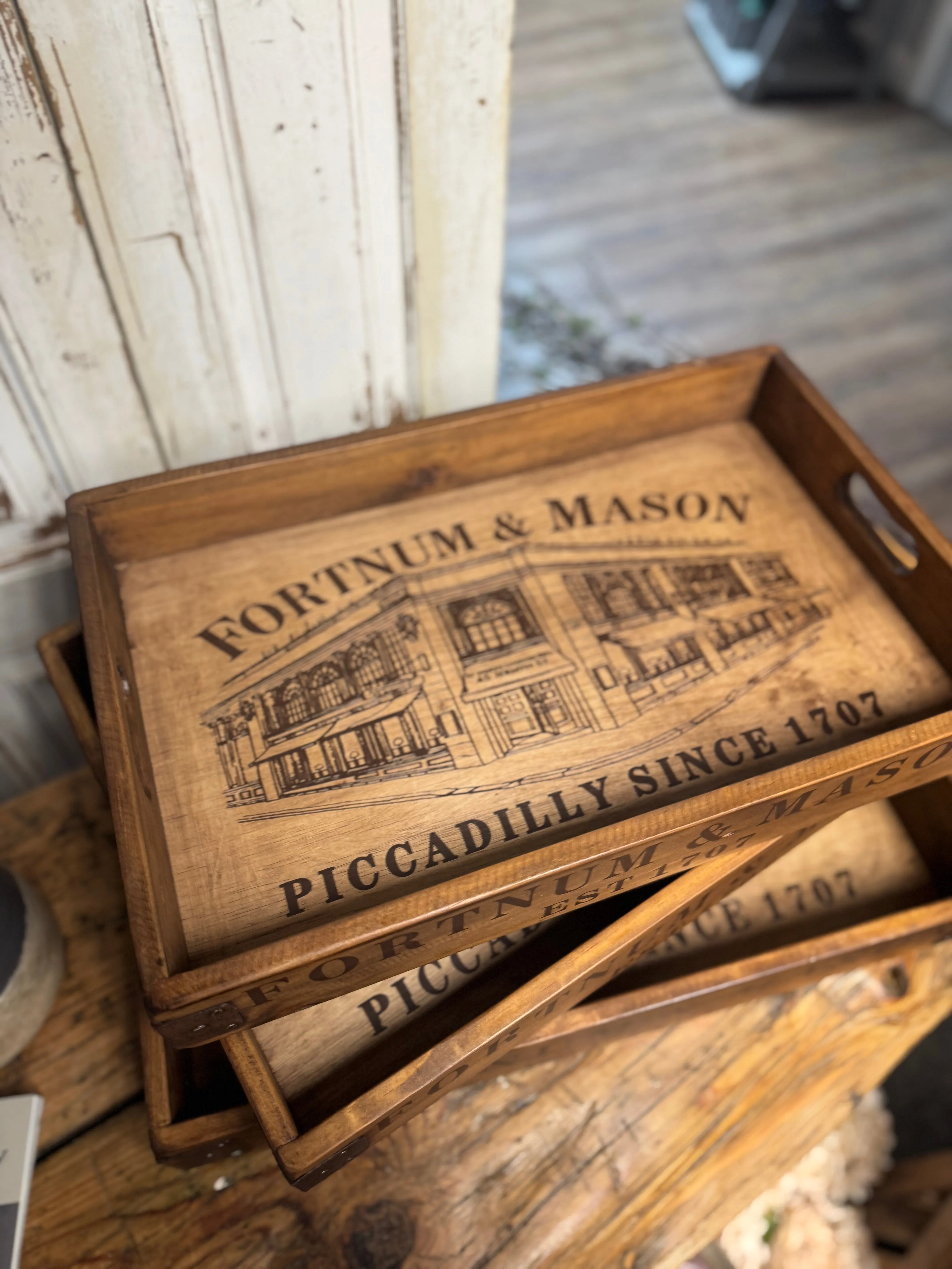 Rustic wooden trays - multiple options