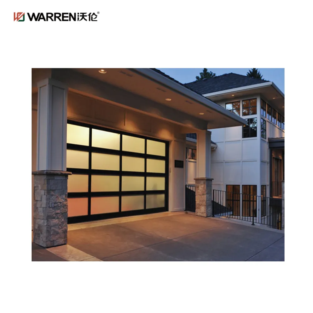 Warren 9x17 Insulated Clear Garage Door With Roll Up Doors