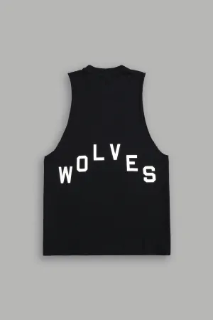 Wolves Pyramid "Tommy" Muscle Tee in Black